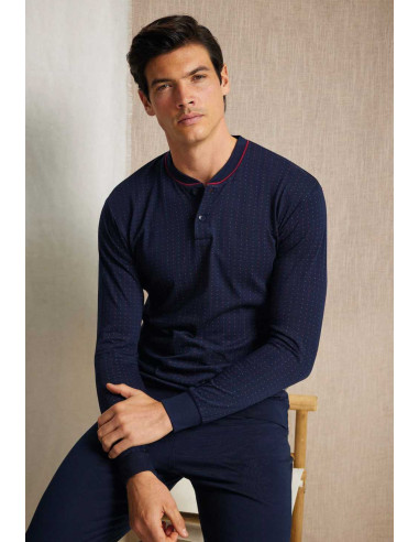 Men's calibrated cotton jersey pajamas Enrico Coveri EP1181