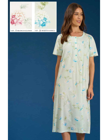 Camicia da notte donna in jersey di...