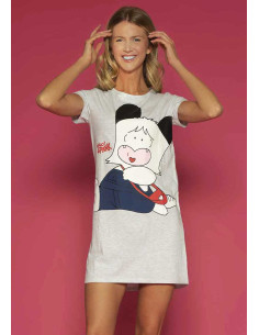 Women's half sleeves cotton jersey nightdress Hello Spank SPD2649