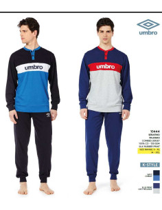 Pigiama uomo a manica lunga in jersey di cotone Umbro 10444