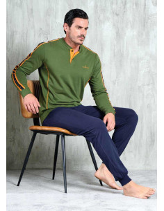 Pigiama uomo in jersey di cotone manica lunga Navigare 141809