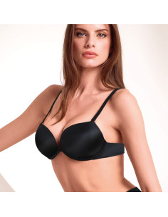Double pushup balconette pushup +2sizes bra Lormar Ultrashine 01023L