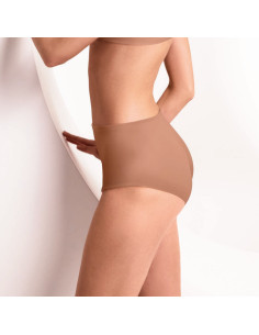 Microfiber girdle briefs Lormar Ultrashine 02437L