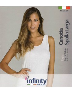 Canottiera donna in cotone makò a spalla larga Infinity 2006 2