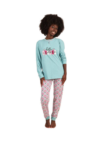 Pigiama da ragazza a manica lunga in cotone Gary Z40001