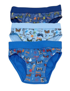 Gruppo 6 slip bambino in cotone elasticizzato Kico 6642