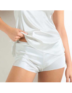Women's culotte in stretch satin Pura P0730