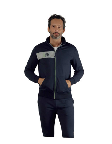 Tuta uomo in cotone garzato con zip Fratelli Campagnolo 8E77445