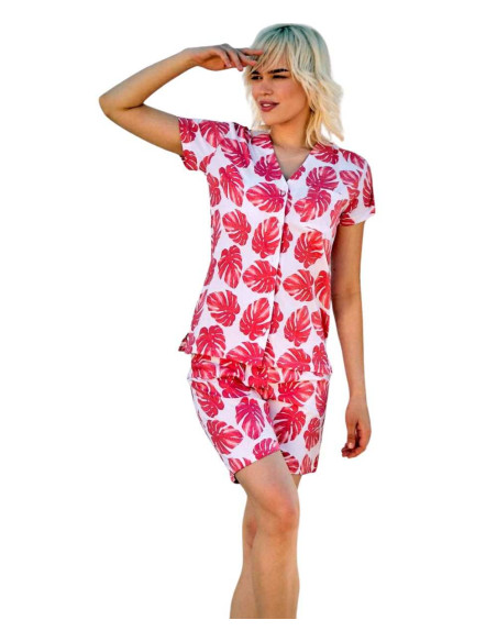 Pigiama donna a manica corta in jersey di cotone Jadea 3207 Pigiama donna a manica corta in jersey di cotone Jadea 3207