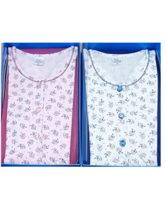 Women's long sleeves cotton jersey pajamas Silvia 45020 2