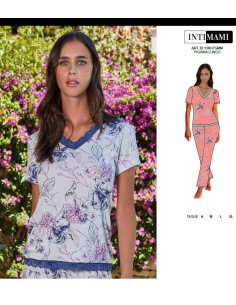 Women's short sleeves viscose jersey pajamas Intimami ID1300 2