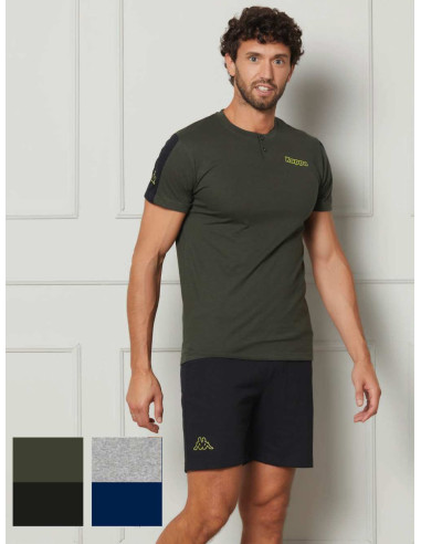Men's cotton jersey short pajamas Kappa KMS25423