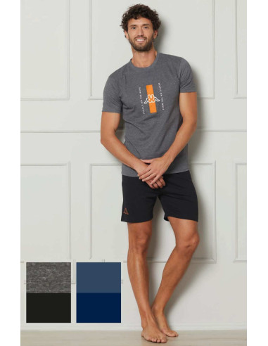 Men's cotton jersey short pajamas Kappa KMS25427
