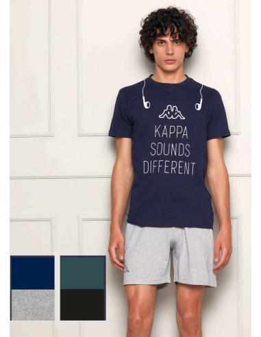 Pigiama uomo corto in jersey di cotone Kappa KMS25428