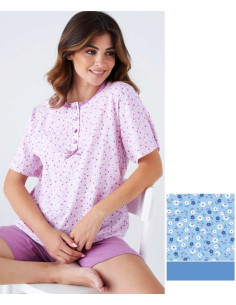 Woman short sleeves cotton pajamas Karelpiu' KC8027