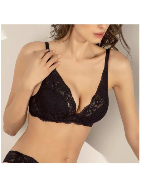 Reggiseno balconcino imbottito in pizzo 3D Lepel Belseno Essere 495
