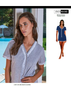 Pigiama donna a manica corta in jersey di viscosa Intimami ID1318 2