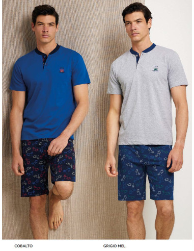 Men's cotton jersey short pajamas Enrico Coveri EP1171