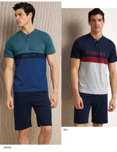 Men's cotton jersey short pajamas Enrico Coveri EP1175