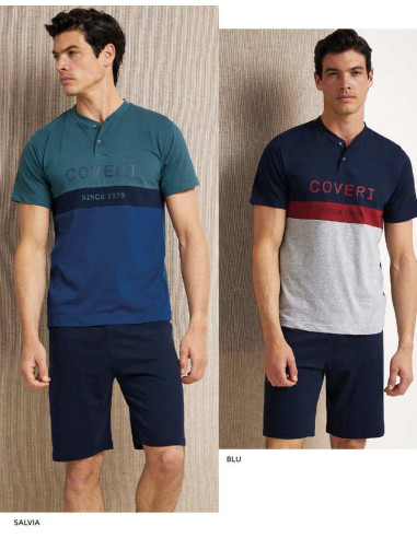 Men's cotton jersey short pajamas Enrico Coveri EP1175