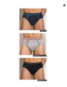 Gruppo 6 slip uomo in cotone elasticizzato Lotto LS1344 2