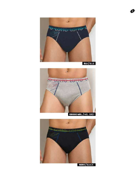 Group 6 men stretch cotton briefs Lotto LS1344 Group 6 men stretch cotton briefs Lotto LS1344