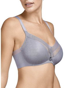Unlined microtulle balconette bra Selene art. Roxana