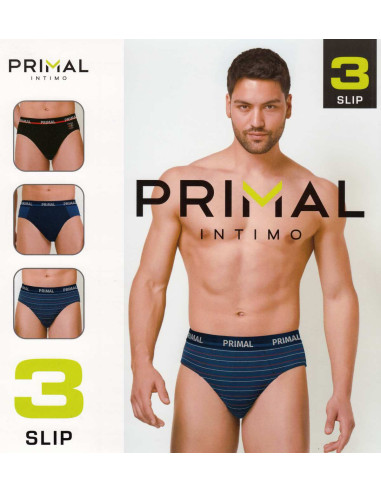 Gruppo 3 slip uomo in cotone elasticizzato Primal S352