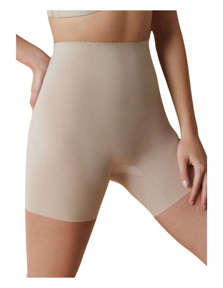 Women's micro laser cut high waist long leg briefs anti-mark Selene 504