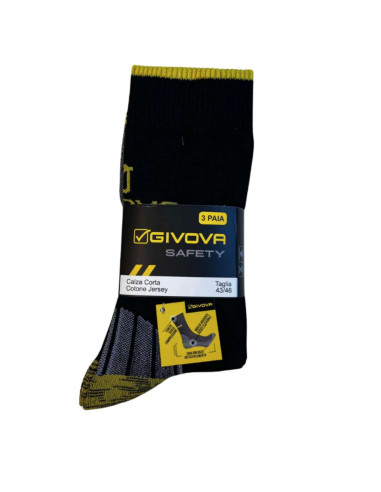 Group 3 pairs short work socks in reinforced stretch cotton Givova GW003 Group 3 pairs short work socks in reinforced stretch cotton Givova GW003