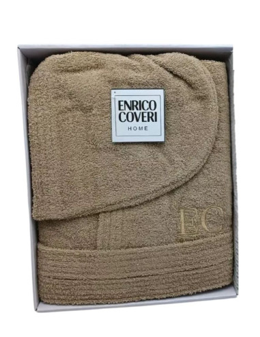 Unisex cotton sponge bathrobe Enrico Coveri ACSP Unisex cotton sponge bathrobe Enrico Coveri ACSP