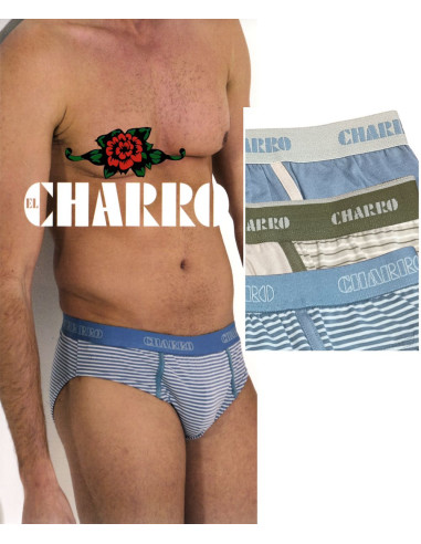 Group of 3 stretch cotton briefs El Charro Olimpo 22