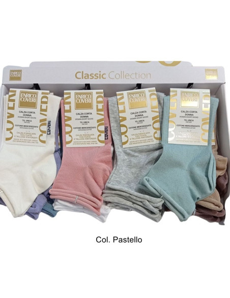 Calzino corto donna smollato in cotone elasticizzato Coveri Mango