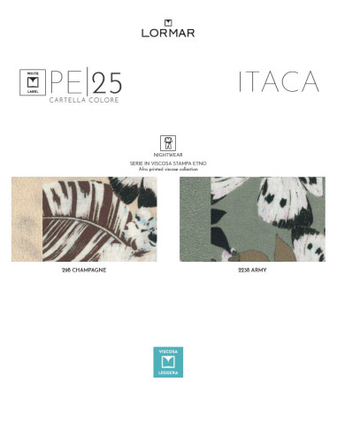 Woman half sleeves patterned viscose jersey pajamas Itaca ITA652585 Woman half sleeves patterned viscose jersey pajamas Itaca ITA652585