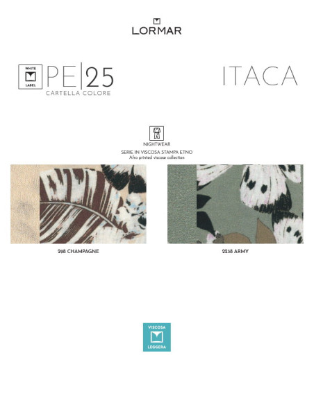 Woman half sleeves patterned viscose jersey pajamas Itaca ITA652585 Woman half sleeves patterned viscose jersey pajamas Itaca ITA652585