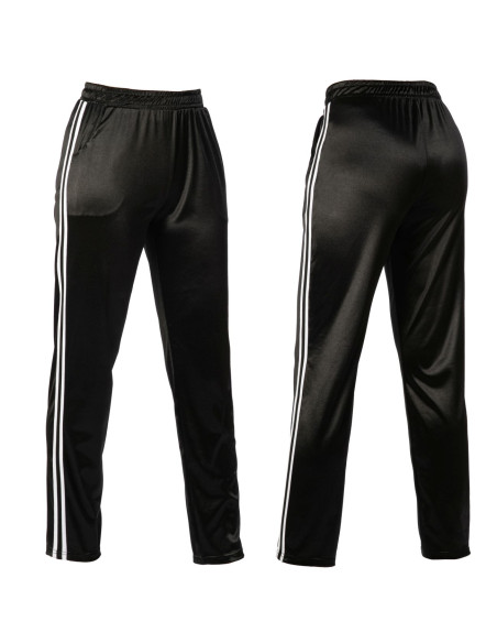 Women's satin effect leggings with bands Gladys PD1389
