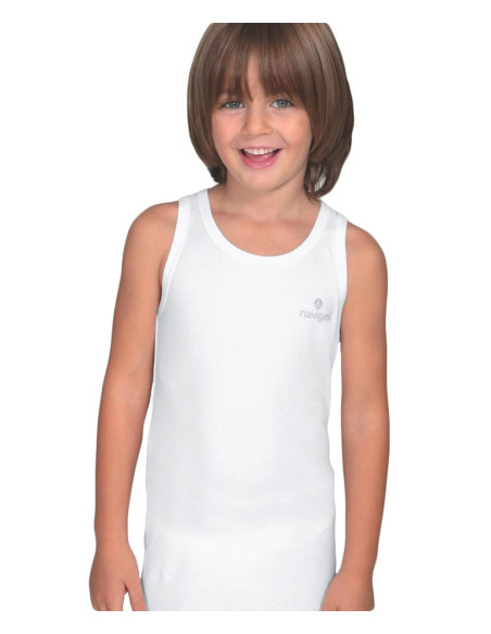 Group 6 boy's cotton jersey vest Navigare 13021