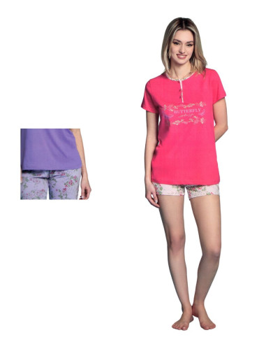Women's half sleeves cotton jersey pajamas Intimami ID1342