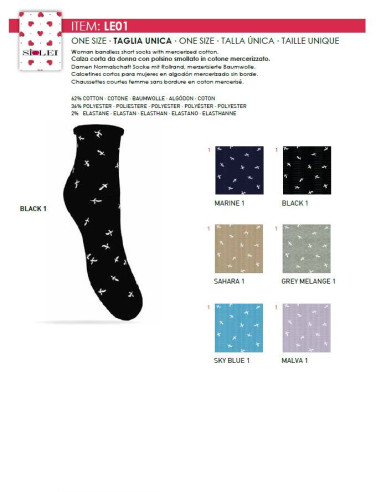 Group 3 stretch cotton short socks SieLei LE01