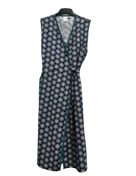 Vestaglietta donna prendisole smanicata incrociata Flora V08 Vestaglietta donna prendisole smanicata incrociata Flora V08