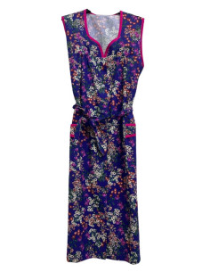 Woman sleeveless cotton tissue sundress Flora V1396 2