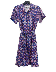 Woman half sleeves cotton tissue dress Aertre 106 2