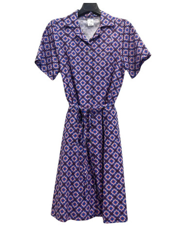 Vestaglietta abito donna manica corta  Flora V106