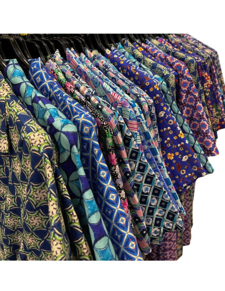 Vestaglietta abito donna manica corta  Flora V106