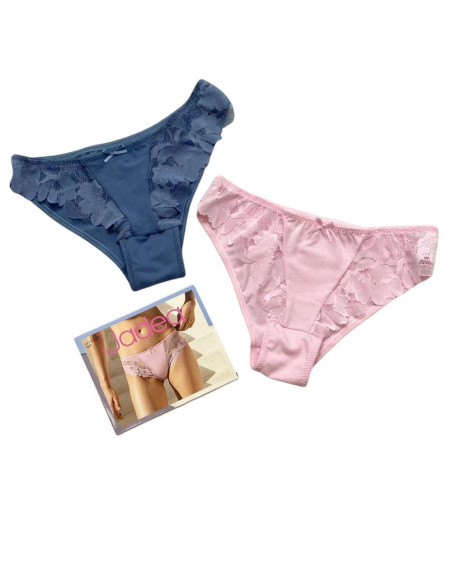 Group 2 colored lace and cotton briefs Jadea 6517 Group 2 colored lace and cotton briefs Jadea 6517