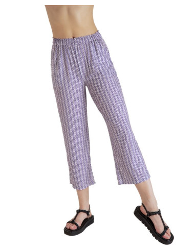 Pantalone palazzo donna in jersey stampato Gladys PD1862