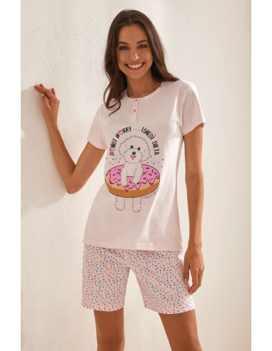 Women's half sleeves cotton jersey pajamas Il Granchio Lady GP5102 Women's half sleeves cotton jersey pajamas Il Granchio Lady GP5102