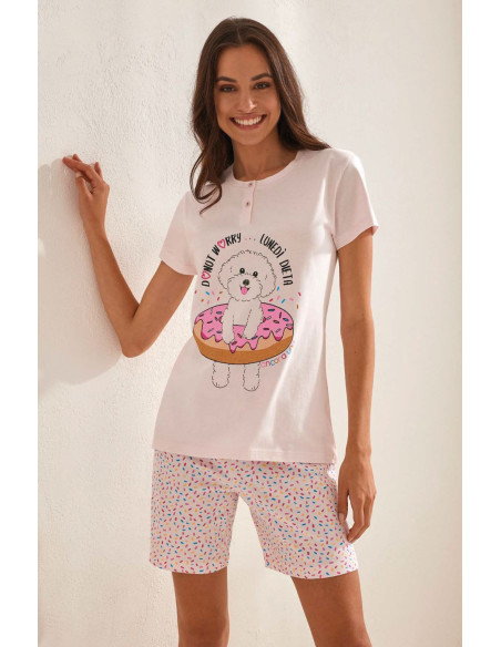 Women's half sleeves cotton jersey pajamas Il Granchio Lady GP5102 Women's half sleeves cotton jersey pajamas Il Granchio Lady GP5102