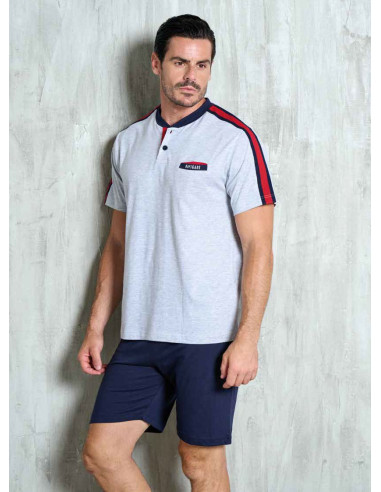 Men's cotton jersey short pajamas Navigare 141827