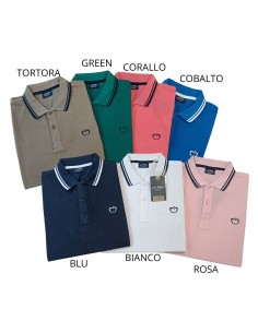 Polo uomo a manica corta in cotone Baci&Abbracci BAM1420 2